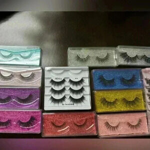 False Strip Lashes, Various Brands and Sizes, Unused and New!